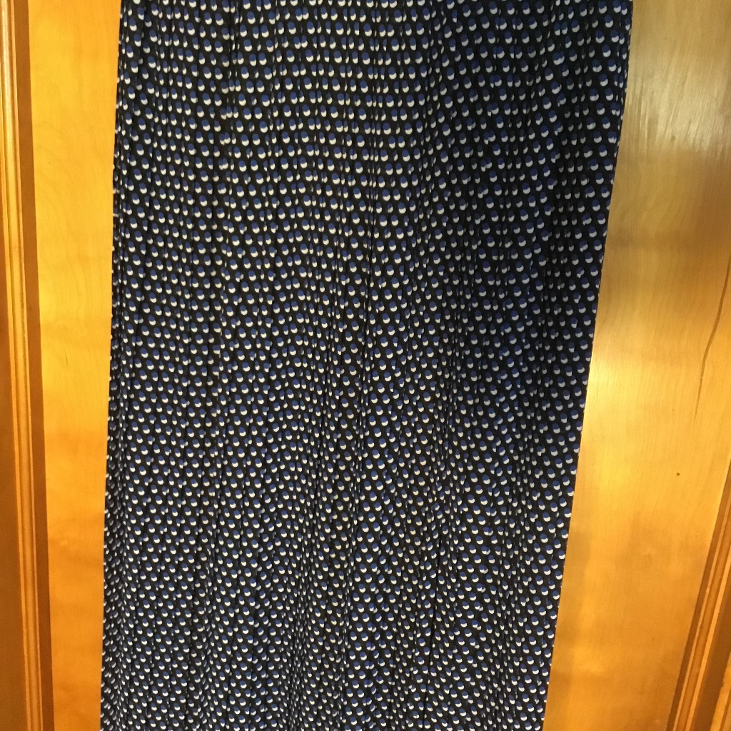 Michael Kors Long Pleated Maxi Skirt With Front Split 1x